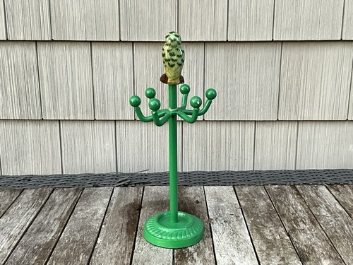 Vintage Cast Iron Owl Display Stand For Rings, Keys, Necklaces, Etc. 10-1/4”x 4” - Picture 4 of 8