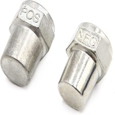 2 Pcs Car Positive Negative Battery Post Terminal Adapters with 3/8" Female...