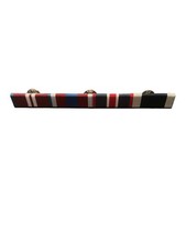 RIBBON BAR AND PIN, Queens Diamond, Platinum Jubilee, King's Coronation And Navy