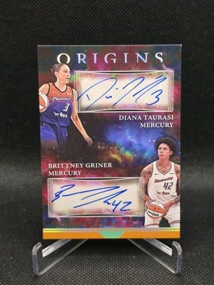 2024 Panini Origins WNBA Diana Taurasi Brittney Griner Gold Auto 3/10 Jersey #