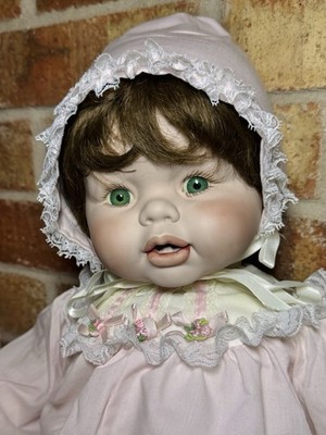 Vintage Rare ''Punkin'' Porcelain Baby Doll by Terri DeHetre, 1988, DOTY