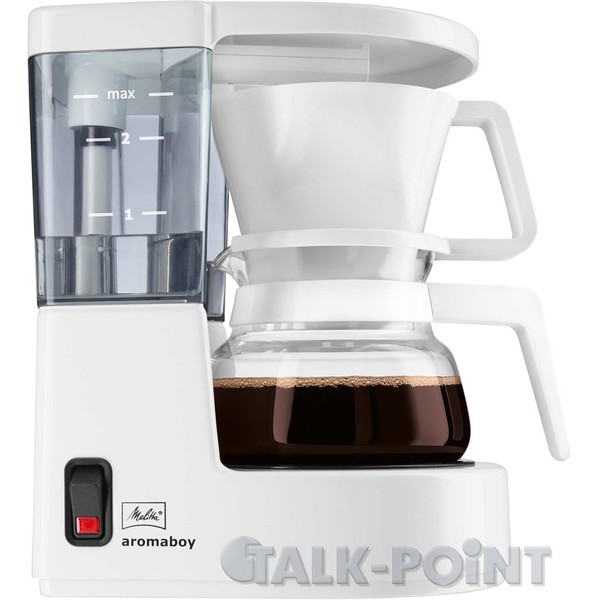 Melitta, Filterkaffeemaschine, Aromaboy, 2 Tassen- Glaskanne, Filtereinsatz Weiß-image