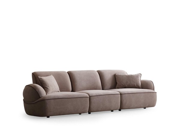 Modernes Stoffsofa LuxuriöSer 4-Sitzer Wohnzimmer Edle Sitzcouch-image