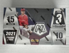 Panini 2021 Mosaic Baseball Hobby Box Factory Sealed - 3 autographs (on average)