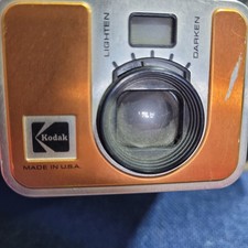 Vintage Kodak Pleaser Instant Camera Beige Orange USA Made untested 