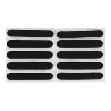 33mm Laptop Rubber Feet, 10Pcs Oval Anti-Slip Pad for Equipment, Black