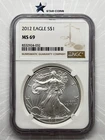 2012 Silver Eagle NGC MS69 Brown Label