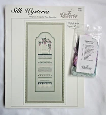 The Victoria Sampler Silk Wysteria Embroidery Pattern and Accessory Pack