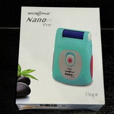 NEW Emjoi Micro-Pedi Nano Pro Portable Pedicure Callus Remover Green