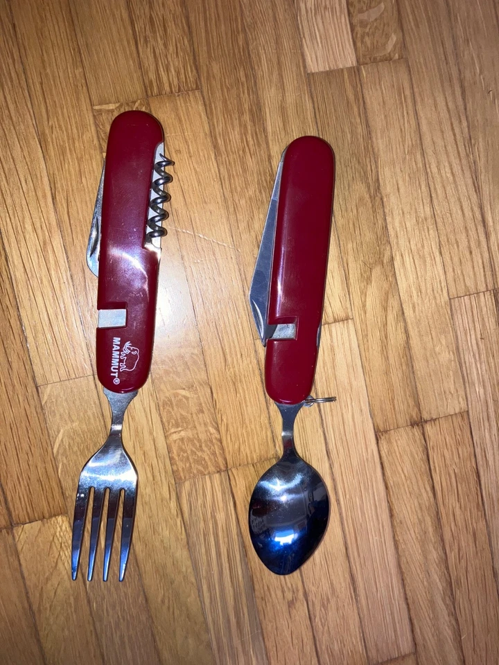 Mammut открытый кемпинг ложка вилка нож столовые приборы комплект - Изображение 4 из 4