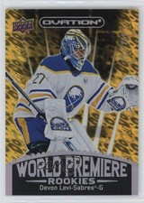2023-24 Upper Deck Ovation World Premiere Gold 7/299 Devon Levi #WP-15 1q4q