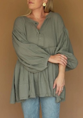 By Together Dessa Tunic Slate Green Grey