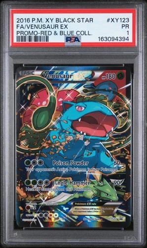 Venusaur EX Black Star Promo PSA 1 XY123 Red & Blue Collection Pokemon 2016