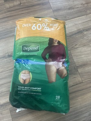 Depend Fresh Protection LG Maximum Underwear 28 Count NEW SEALED