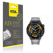 2x protective film for Fitflex 1.43 inch smartwatch, 100 coating,