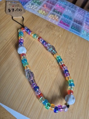 Ice Cream Beaded Cell Phone Charm