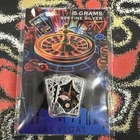 Fine Silver 5G Art Bars Las Vegas Aces Poker Cards Design Sealed .999 Silver