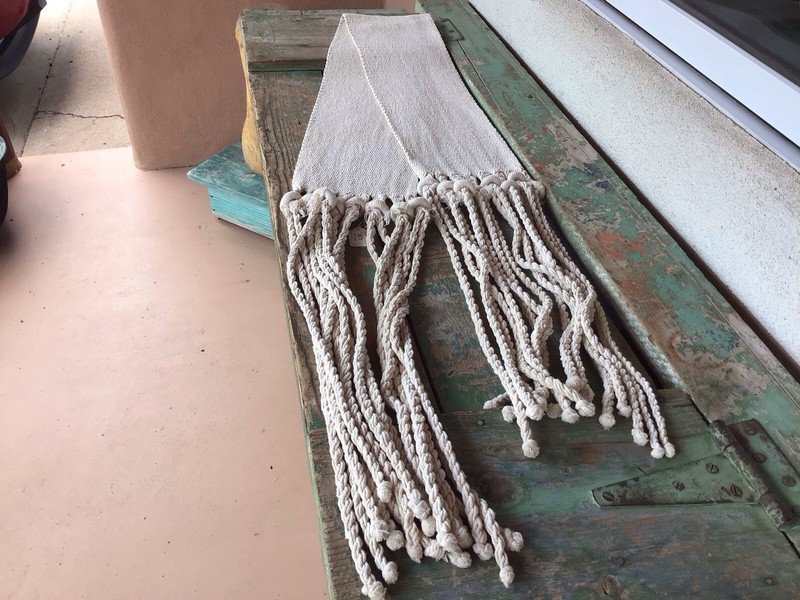 NICE OLD COCHITI PUEBLO KACHINA/ KATSINA RAIN / WEDDING SASH  N R.