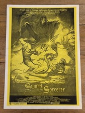 The Sword And The Sorceror Original South African movie poster Johannesburg Rare