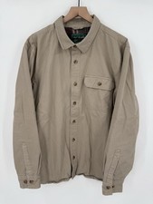 Woolrich Shirt Jacket Men  s Large Flannel Lined Work Wear Barn Chore Shacket