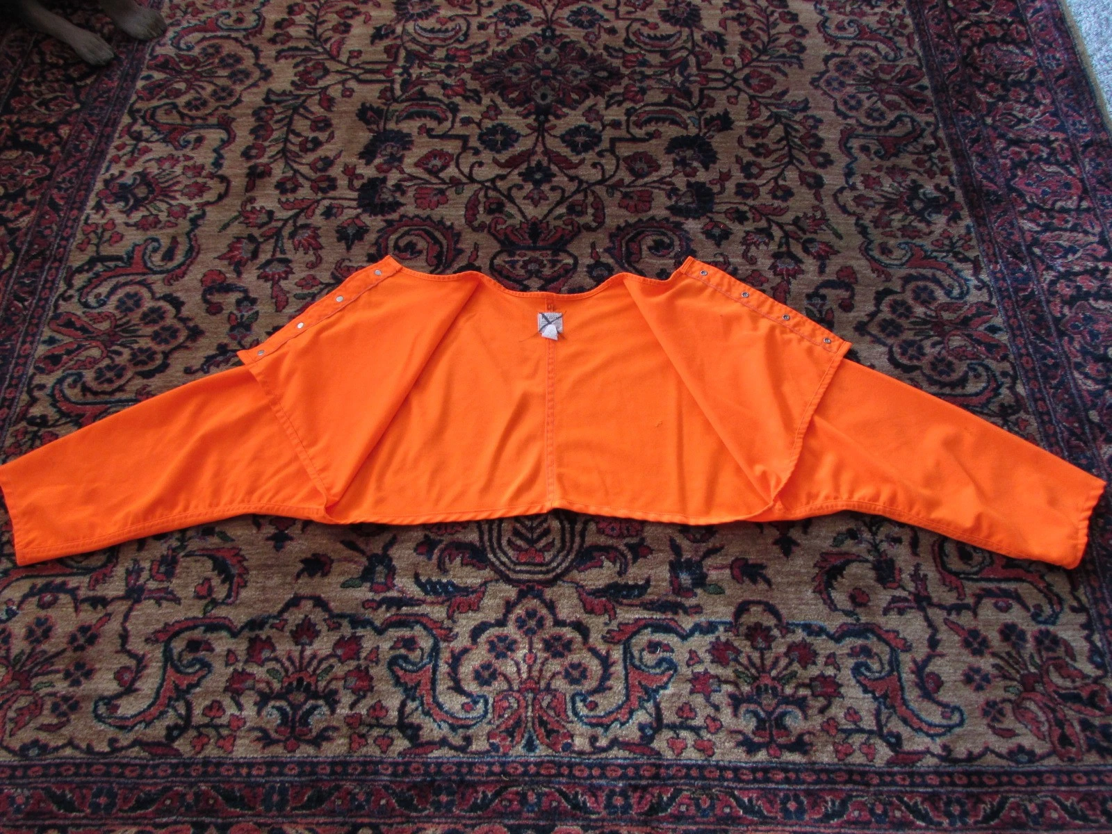 CC Filson Style 05 Orange Cotton Hunter Half Vest with Arms - USA - Size 46 - product detail image 3