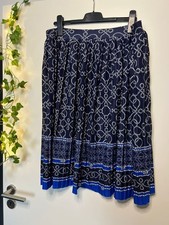 Yessica Plissee-Rock Nautical Style – Navy & Royalblau – Gr. L – Top Zustand