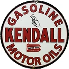 VINTAGE KENDALL GASOLINE PORCELAIN SIGN GAS STATION MOTOR OIL PUMP PLATE