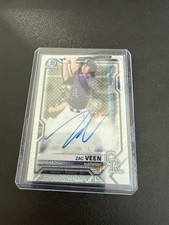 2021 Bowman Mega Box Chrome Mojo Auto Zac Veen #BMA-ZV Auto 0dy5