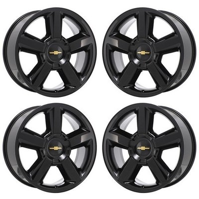 20'' Chevrolet Silverado 1500 Gloss Black Exchange Wheels Rims Factory OEM 530...