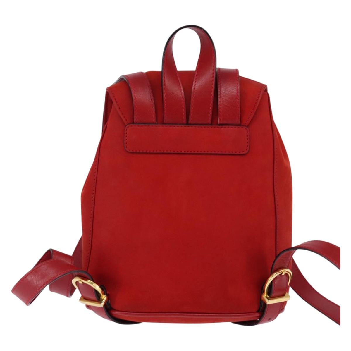 Salvatore Ferragamo Vala Leather Navy Leather Backpack Bag Salvatore Ferragamo Vala Chain Backpack Canvas Navy Gold  main image 2
