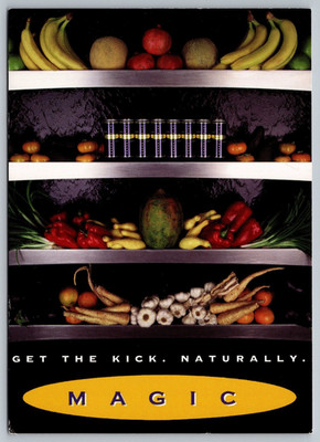Magic Get the Kick Naturally Unposted c1990 Postcard