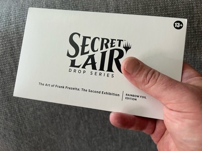 Rainbow Foil Secret Lair - The Art of Frank Frazetta sealed MTG