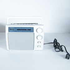 Timex Indiglo Lighted Portable 4 Band Weather Clock Radio T249G Cord Tested