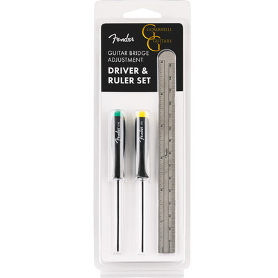 Fender Saddle Drivers and Ruler Combination Set, Guitar string Height 0990654030