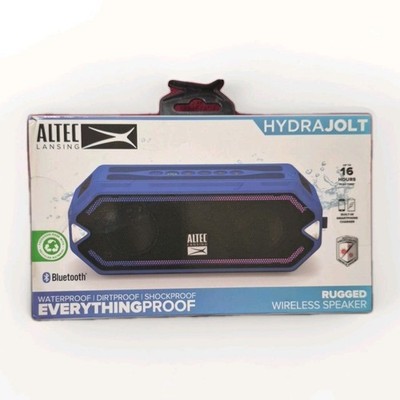 Altec Hydrajolt Water Shock Proof 16 Hr Battery Wireless Speaker Blue Open Box
