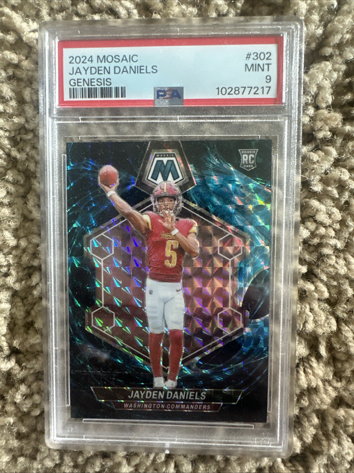 2024 Panini Mosaic - Rookies Jayden Daniels #302 Genesis Mosaic Prizm (RC)