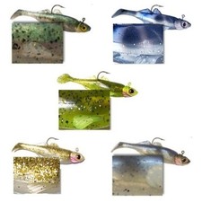 Gitzit Paddle Fry Plastic Fishing Bait 1 Rigged 2 Bodies
