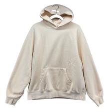 Essentials Fear Of God Pullover Hoodie Sweatshirt Mens Medium Ivory Streetwear