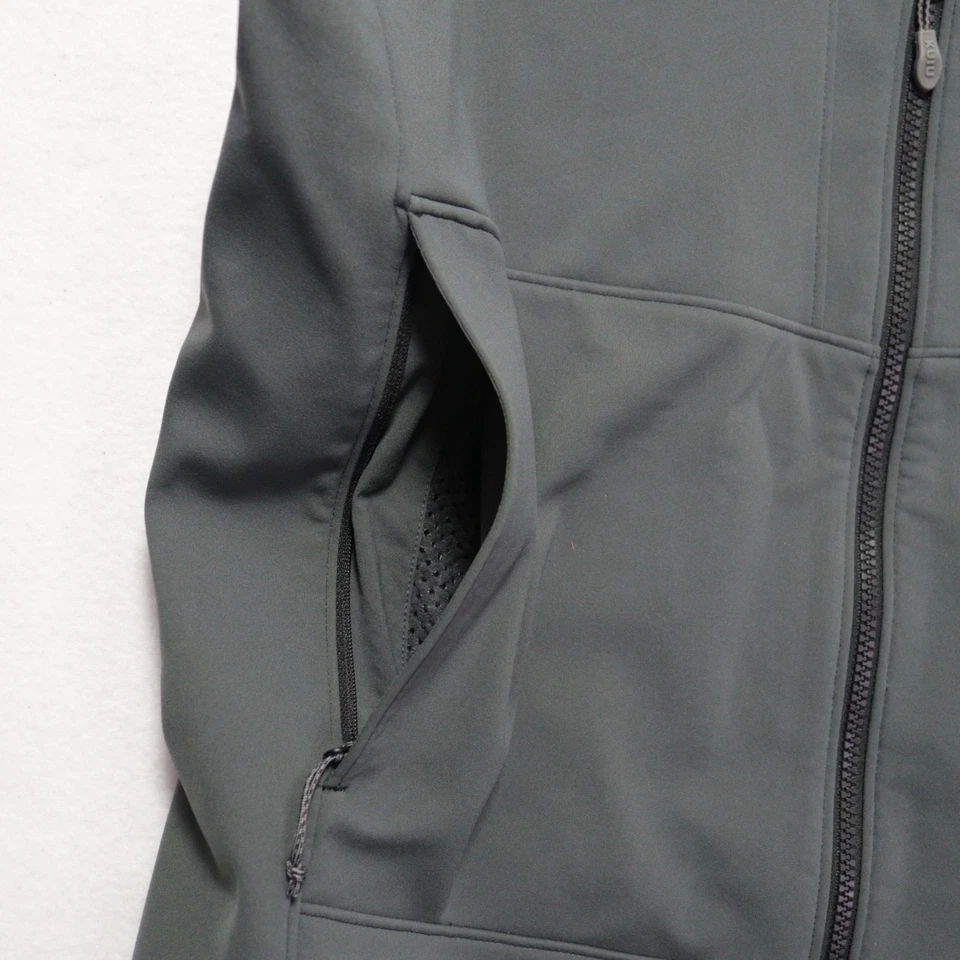 Kuiu Axis Vest Mens Large Gunmetal Gray Dermizax Wind Resistant Fleece Logo - Image 4 of 4