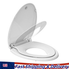 Elongated Toilet Seat W Built-in Toddler Potty Seat Soft Close Toilet Seat Cover