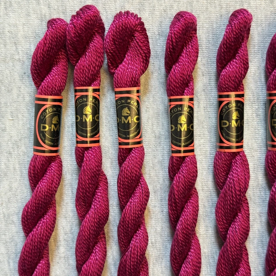DMC Cotton Perle #5 Lot of 10 Burgundy #915 Embroidery Floss Thread - Image 2 of 4