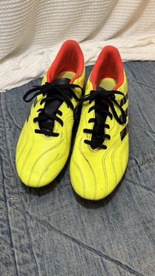 Men's Adidas Copa Sense.4 FxG Firm Ground Yellow Black Soccer Cleats / GW3581