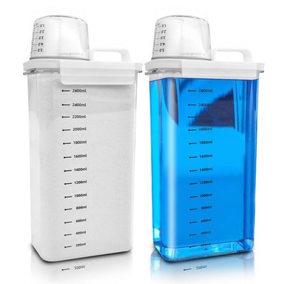 Detergent Dosing Aid, 2 Pack 2900ML Laundry Detergent Dispenser, With Measuring Cup W...