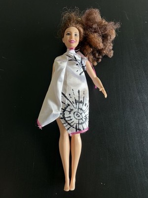 2016 Mattel Barbie Fashionista Friend Doll Brown Curly Hair Curvy Body 