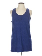 American Apparel Women Blue Active Tank L