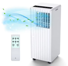 Portable 3-in-1 Air Conditioner with Fan, 9,000 BTU, Cooling for 350 sq ft rooms