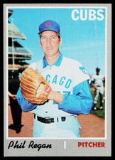 1970 Topps SET-BREAK #334 Phil Regan EX or Better, (HUCK'S)