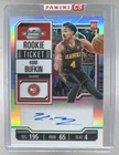 Kobe Bufkin 2023 Panini Contenders Optic #101 Silver Prizm Rookie Ticket RC Auto