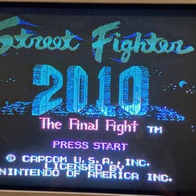 Street Fighter 2010 Nintendo NES Game