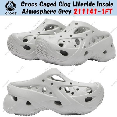 Crocs Caged Clog Literide Einlegesohle Atmosphere Grey 211141-1FT Unisex Gr.